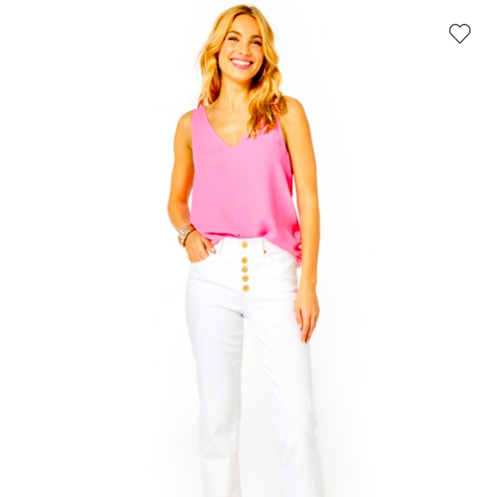 EUC Lilly Pulitzer 27” South Ocean Straight Leg Jean size 8